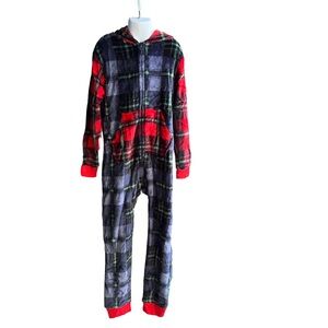 Cat and Jack Pajamas Size S 6/7 Multicolored One Piece Hooded